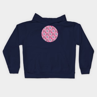 Mothers Day Pink Daisy Gerbera Floral Pattern Circle Kids Hoodie